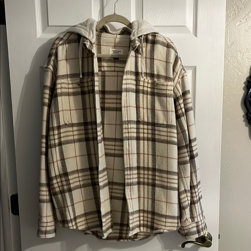 AMERICAN EAGLE men’s flannel hoodie